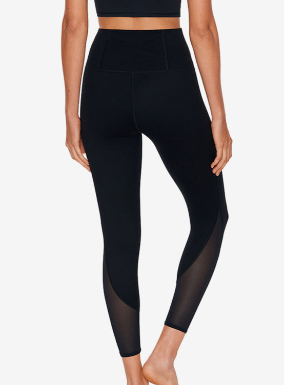 Performance Legging W/ Black Mesh