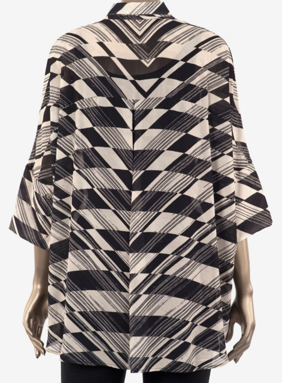 Miraclebody Oversized Broken Arrow Camp Shirt