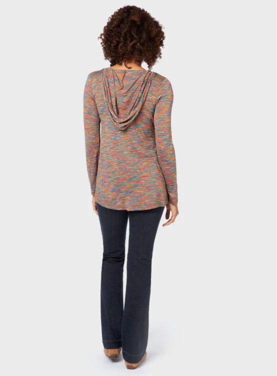 Hannah Hoodie Varigated Top