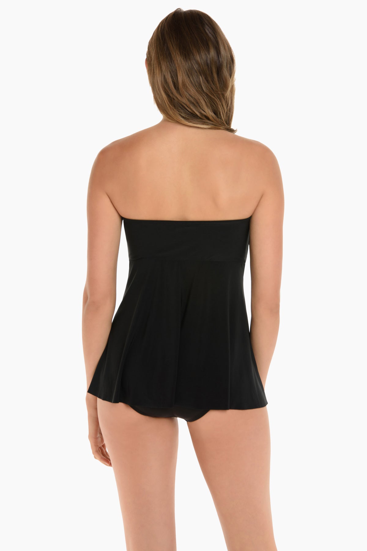 Black Bandeau Tankini