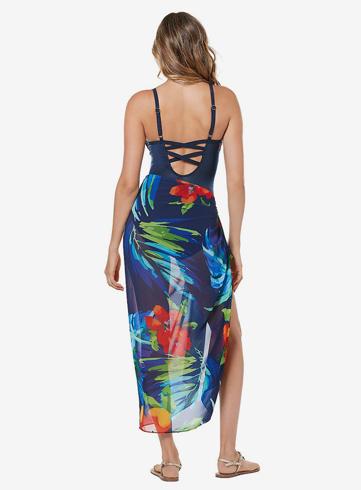 Samoan Sunset Scarf Pareo Coverup