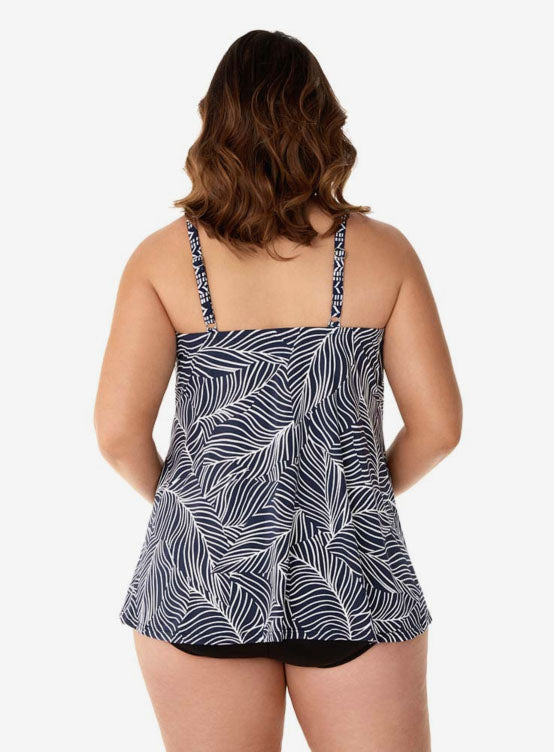 Women's Plus Lush Lanai Love Knot Tankini Top