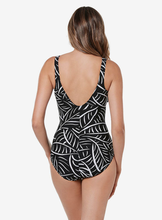 Solitaire Leaf Wrap Swimsuit