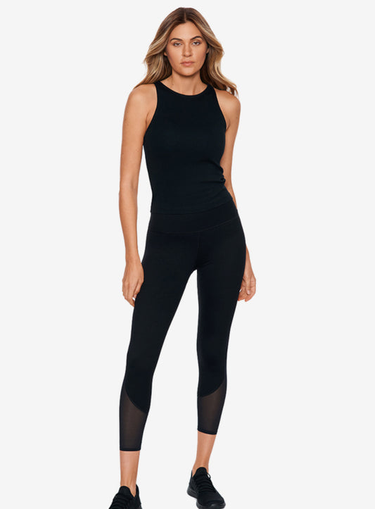 Performance Legging W/ Black Mesh