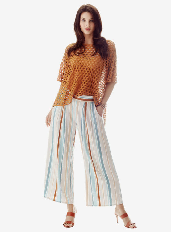 Cropped Wide Leg Pant