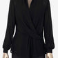 Riley Solid Wrap Front Blouse