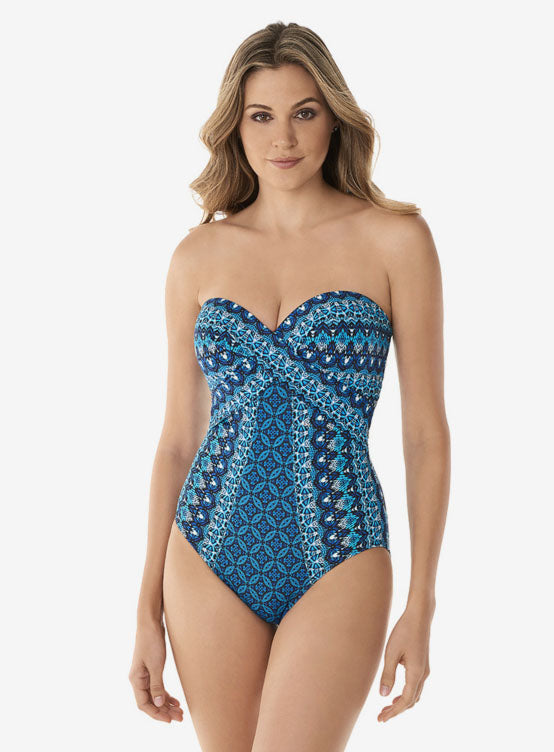 Mosaica Seville Bandeau One Piece Swimsuit
