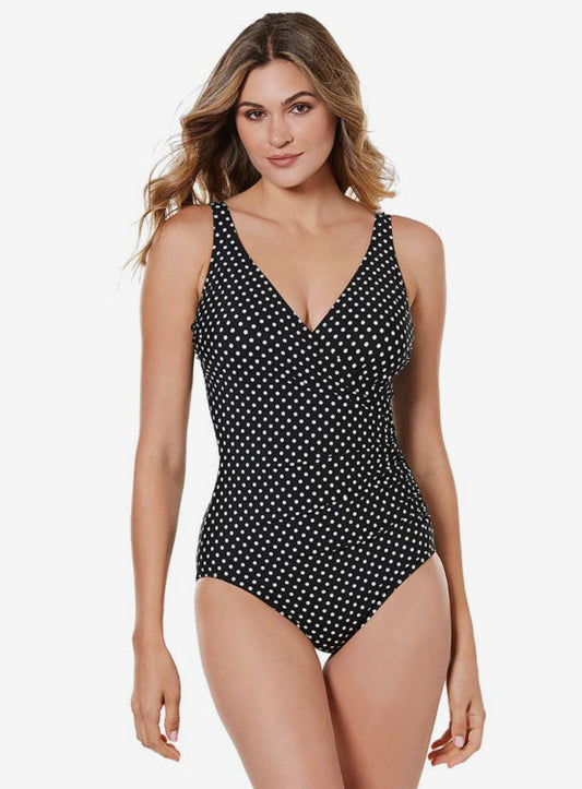 Spot On Wrap Swimsuit