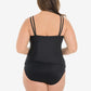Women's Plus Solid Avalon Soft Cup Tankini Top